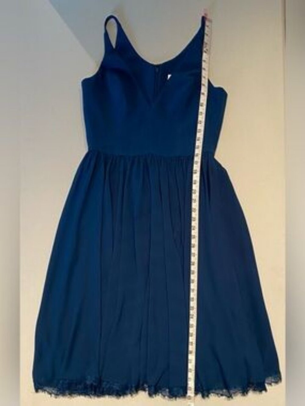 Dress the Population Alicia Fit & Flare Dress in Peacock Blue, size M - Picture 9 of 12